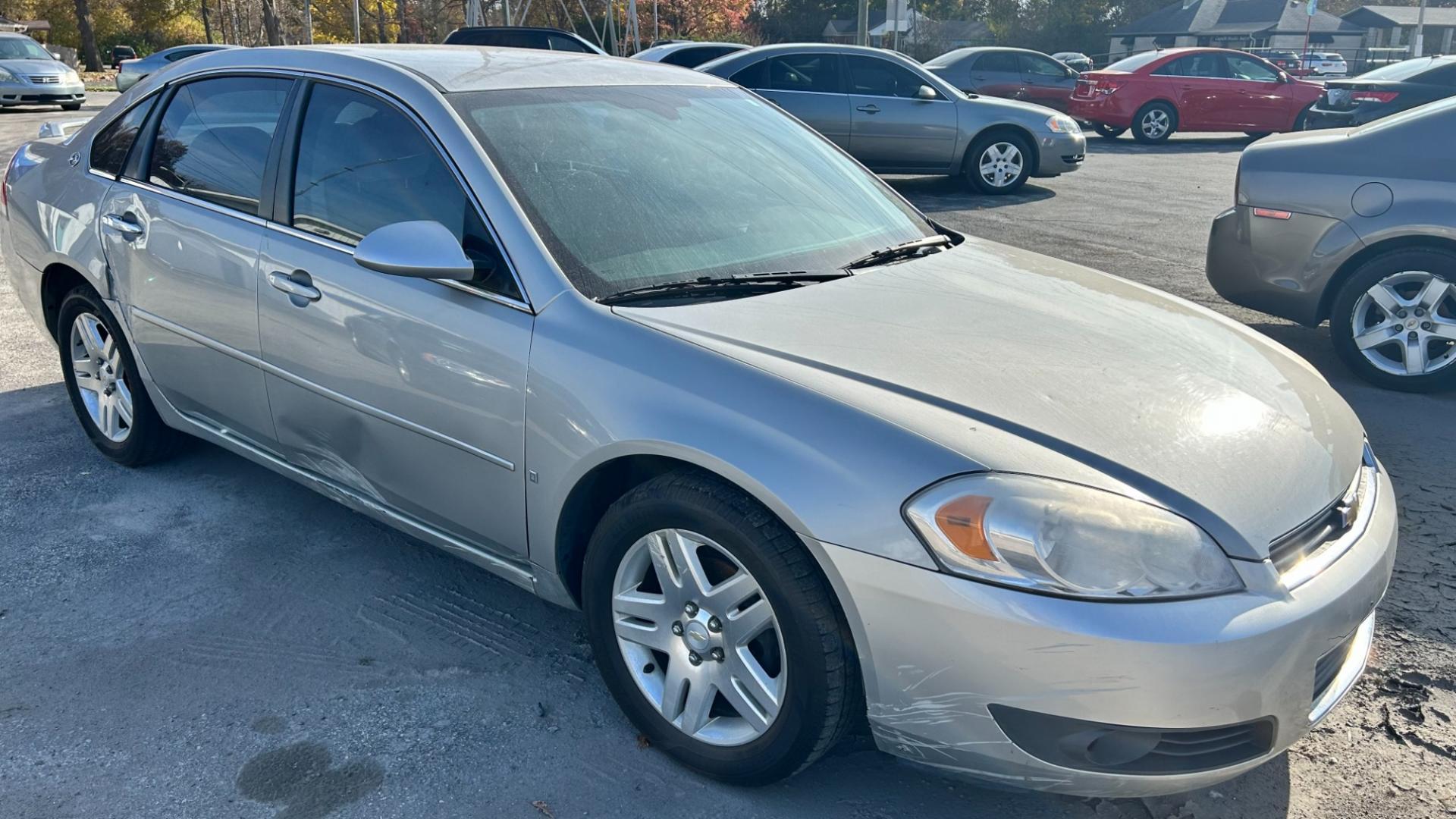 2008 SILVER /GRAY Chevrolet Impala (2G1WC583889) with an 3.9L V6 OHV 12V engine, located at 2710A Westlane Rd., Indianapolis, IN, 46268, (317) 291-2000, 39.885670, -86.208160 - Photo#2